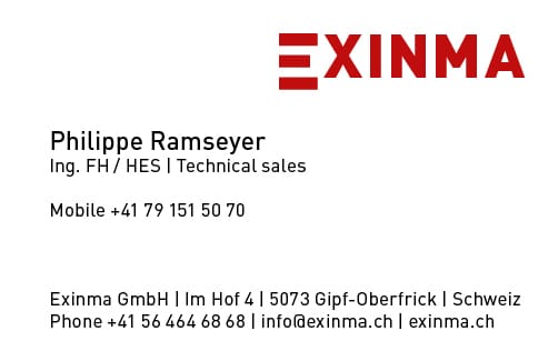 Kontak Philippe Ramseyer Technical Sales EXINMA